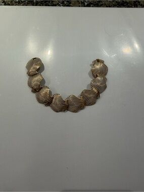 Gold Shell Link Bracelet - Women Jewelry